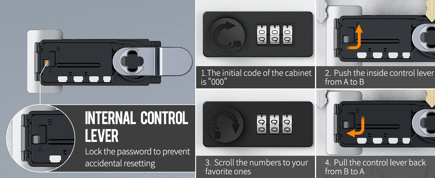 Шкафчик для ключів Uniclife на 60 позицій з комбінацією та ключовим замком, цифровий, з регульованими полицями (20 ключів, білий)