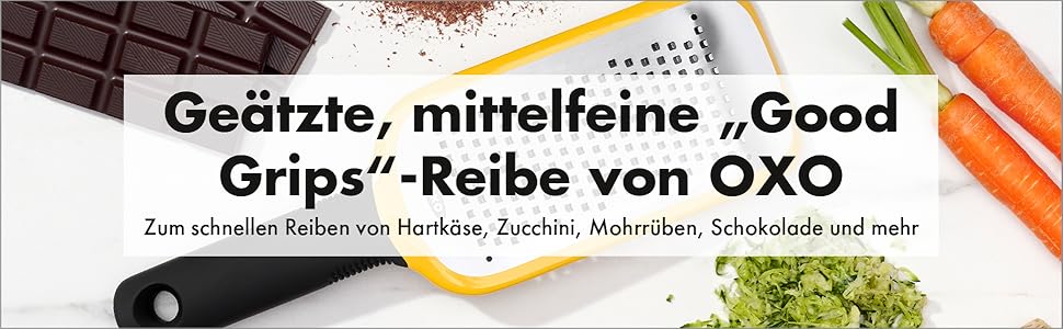 OXO Good Grips Терка для овочів з контейнером з нержавіючої сталі – для овочів та іншого (середня)