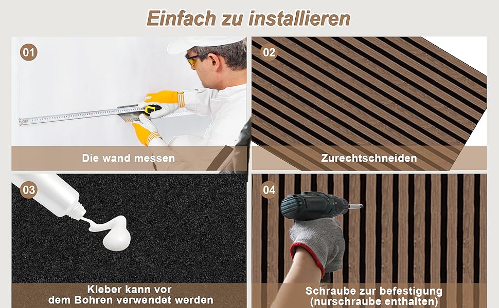 Акустичні 3D-панелі з дерева AKK-PANE (чорний горіх), 240x60 см, 1.44м² — декоративні стінні панелі для шумоізоляції кухні, вітальні та офісу