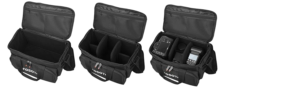Сумка для камери FOSOTO DSLR XL: для Canon, Nikon, Sony, Panasonic