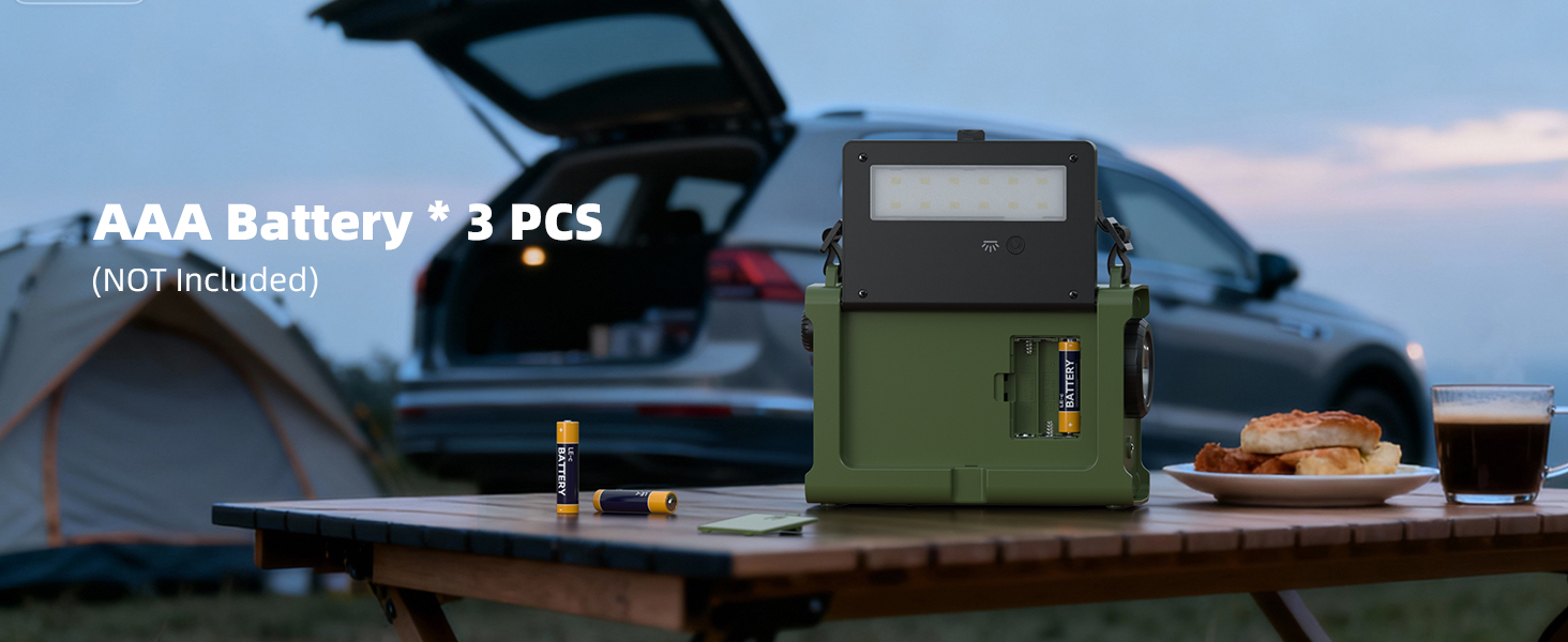 Радіоприймач Kurbelradio з DAB/DAB+/UKW, сонячною панеллю 8500 мм², акумулятором 12000 mAh та ручним генератором 650 mA. Радіо з Bluetooth 5.0, ліхтарик, зарядний пристрій USB, для кемпінгу та надзвичайних ситуацій (зелений)