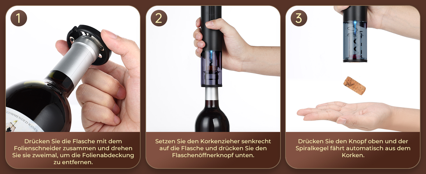 Електричний відкривачка для вина GHB 6-в-1 з USB-зарядкою, зрізач фольги, виливає вино та вакуумний затвор. Подарунок для поціновувачів вина