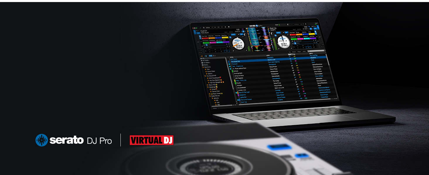 DENON DJ SC LIVE 4 - DJ контролер з розділенням на стеми, Wi-Fi, вбудовані колонки, сумісний з Serato DJ та Virtual DJ