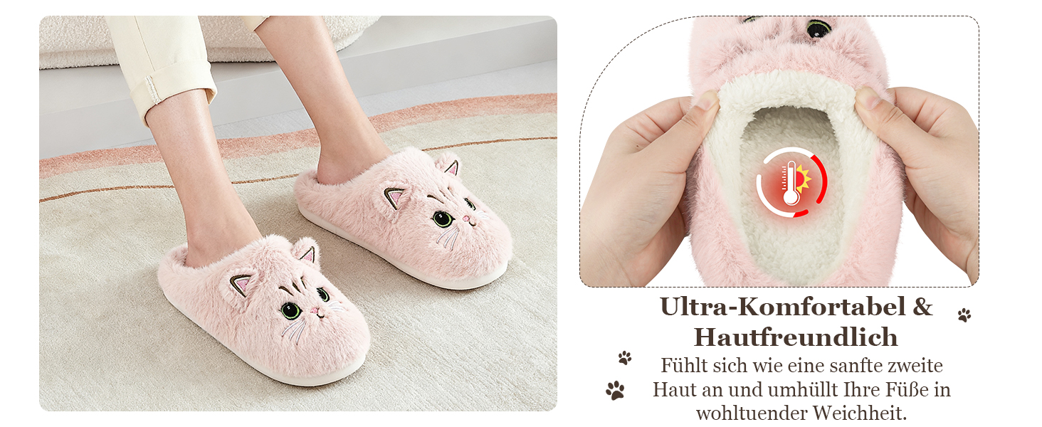 Теплі плюшеві тапочки Shaine для дому: жіночі, чоловічі, унісекс, з антиковзанням, бавовна, колір рожевий (38/39 EU)