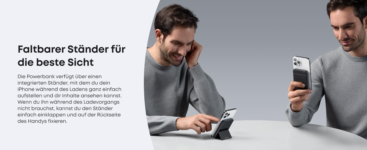 Anker MagGo Powerbank 5000mAh з магнітним кріпленням, USB-C, для iPhone 17/16/15/14/13/12, Interstellar