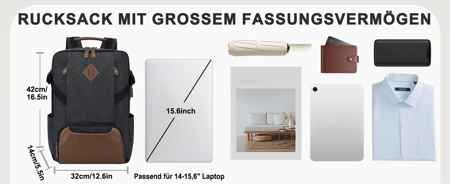 Чоловічий рюкзак для ноутбука 15.6