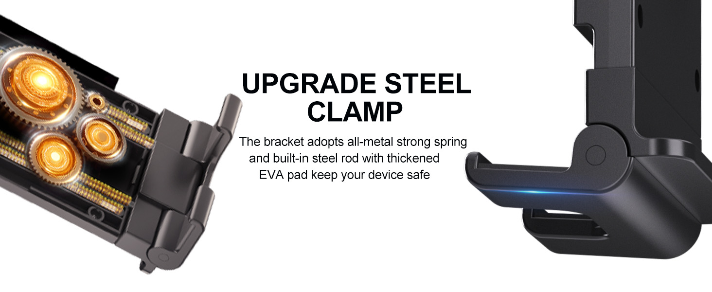 Тримач для планшета в авто PLDHPRO: кріплення на підголівник, сумісний з iPad, Samsung, Android, FireHD, 5.1'-15.6'