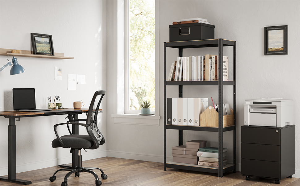 SONGMICS 4-Tier Adjustable Storage Shelf