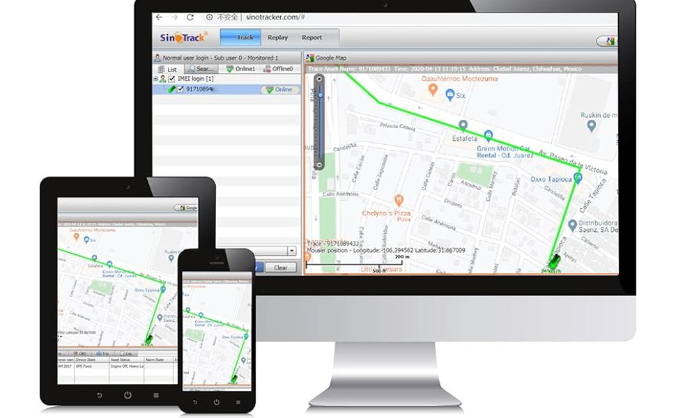 GPS-трекер SINOTRACK ST-901L 4G для авто, мото, вантажівок, водонепроникний, з антикрадіжним сигналом, підтримка iOS, Android, веб