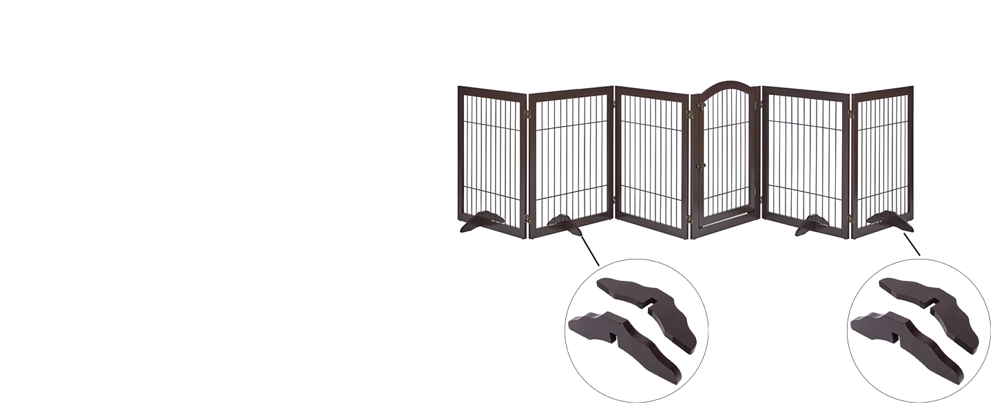Захисний бар'єр для каміну Unipaws, огорожа для собак, портативне металеве перегородження, захист від сходів без свердління, 6 панелей, білий (Espresso)