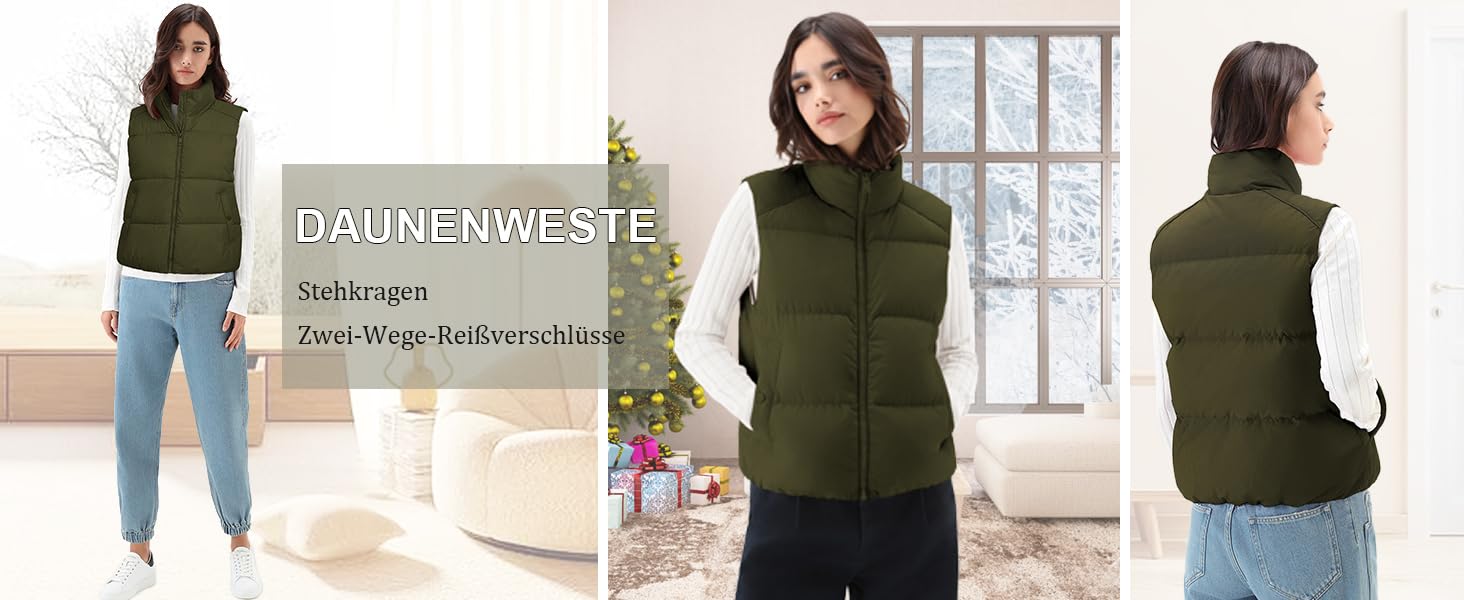 Жіноча жилетка Fengbay Reitweste: безрукавна, з коміром-стійкою, легка, стьобана, з утеплювачем, для осені та зими, чорна, розмір M