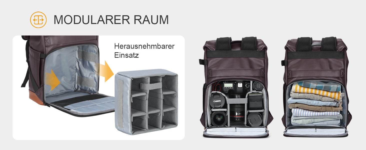 Рюкзак для фотоапарата Tarion: водонепроникний, з відділенням для ноутбука 14