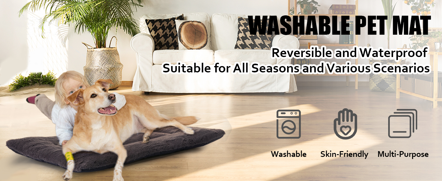 Лежанка для собак Petschat, 61 x 46 см, сіра - водонепроникна підстилка для собак та котів