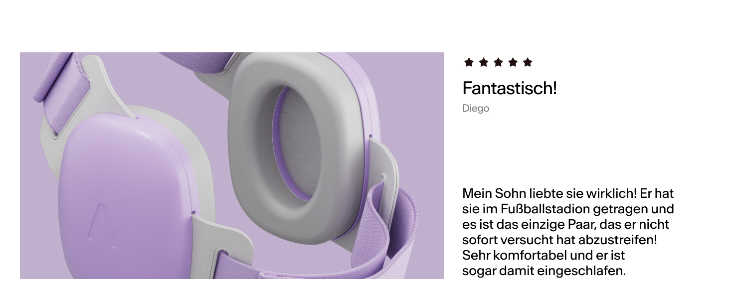 Захисні навушники Alpine Muffy Baby Komfort для дітей до 48 місяців - навушники для захисту від шуму, фіолетовий колір