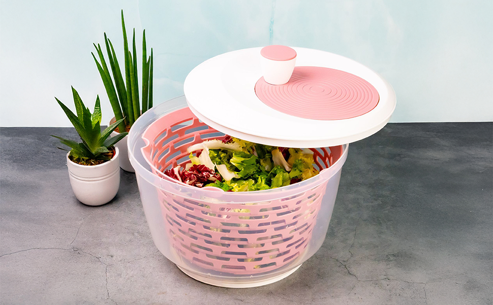 Салатниця Westmark об'ємом 4.4 л, пластик, BPA-free, прозора/біла/зелена, 2430224A