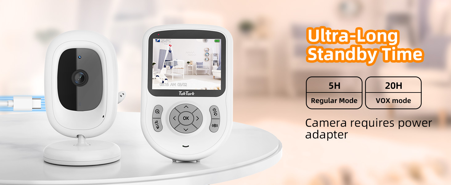 Дитячий відеоняня TakTark з камерою, 2.8