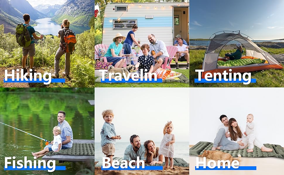 Каремат самонадувний Isomatte 10 см, ультралегкий, з помпою-насосом для кемпінгу, пікніків, відпочинку на природі, туризму та відпочинку на пляжі. Сірий колір.