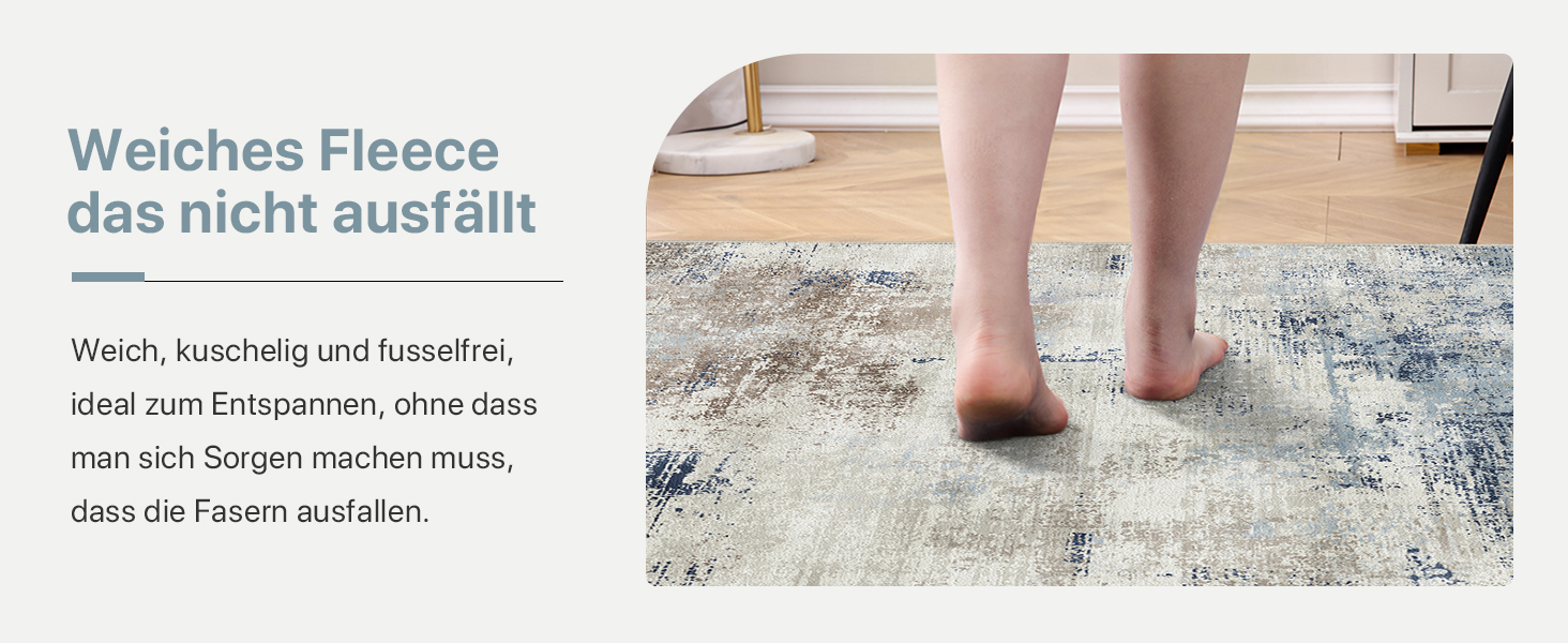 BEIMO Килимок для вітальні, абстрактний дизайн, короткий ворс, 120x170 см, антиковзаючі, для ванної, кухні, коридору, сіро-коричневий