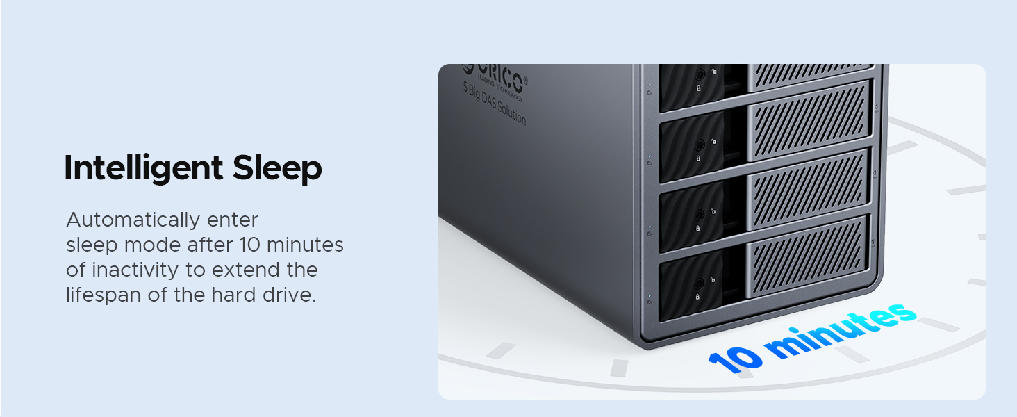 Зовнішній HDD-корпус ORICO 9858U3 для 5 жорстких дисків 3.5