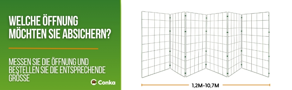 Захисний забір для собак Conka Pets: 1 м, пружний, для будь-яких порід. Легкий, складаний, мобільний - закриває проміжки до 1,5 м