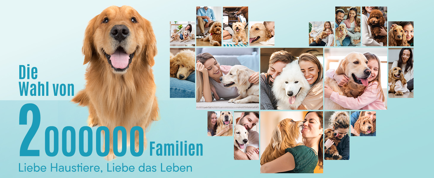 Машинка для стрижки собак та котів Oneisall 2-в-1, професійна, для довгошерстих та сплутаних порід, потужна, блакитна