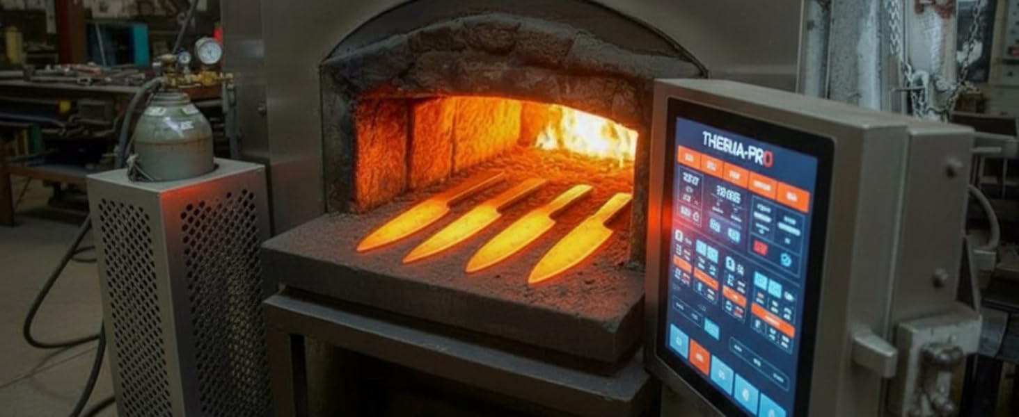 Набір кухонних ножів Wolfblood Damast 3 шт (32/26/20 см) з дамаської сталі 67 шарів, твердість 62 HRC, сертифіковано TÜV + чохол та подарункова коробка