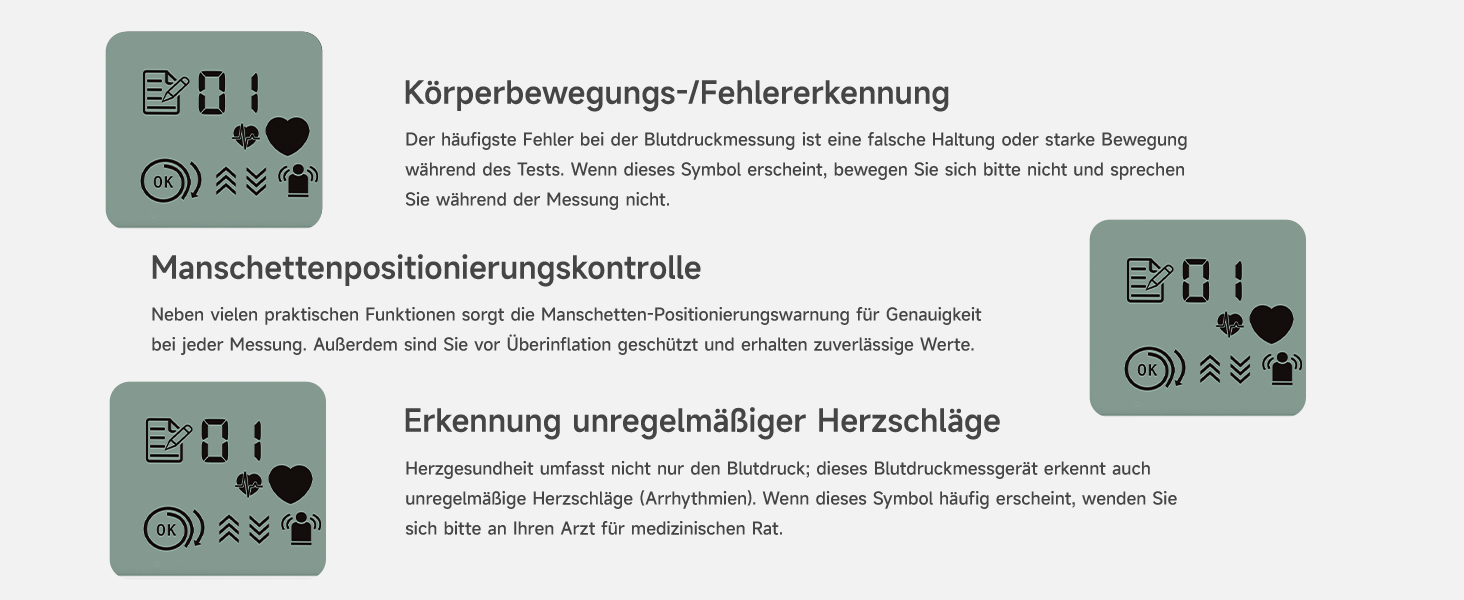 Тонометр Yuwell Intelligentes Oberarm з Bluetooth | Манжета 22-45 см, голосове повідомлення, підсвічування дисплея, акумулятор, додаток для iOS & Android (YE650AR)