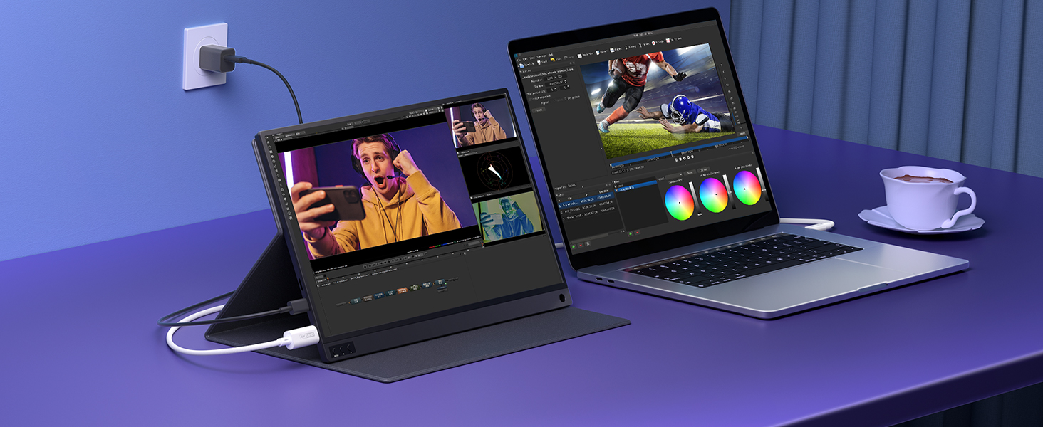 Кабель USB C до Mini HDMI JSAUX 3.3FT (1м), білий. Підтримка 4K@30Hz/2K@60Hz/1080P. Сумісний з портативним монітором, Steam Deck, ноутбуком, телефоном.