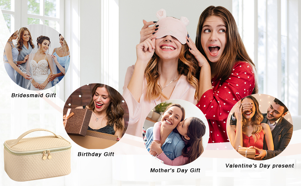 Жіноча косметичка для подорожей, водонепроникна, з відділенням для пензликів, з PU шкіри, велика, оливковий зелений (M Beige)