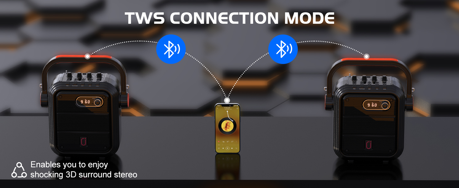 Караоке система JYX з 2 мікрофонами, Bluetooth, FM, USB, TF, AUX, Rec - PA Комплект для вечірок, дорослих та дітей