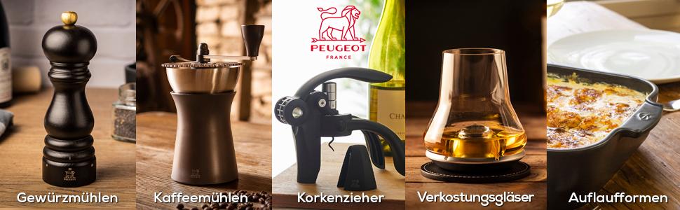 Набір для солі та перцю Peugeot Tahiti, дерев'яний, білий/чорний, регулювання помелу, 20 см