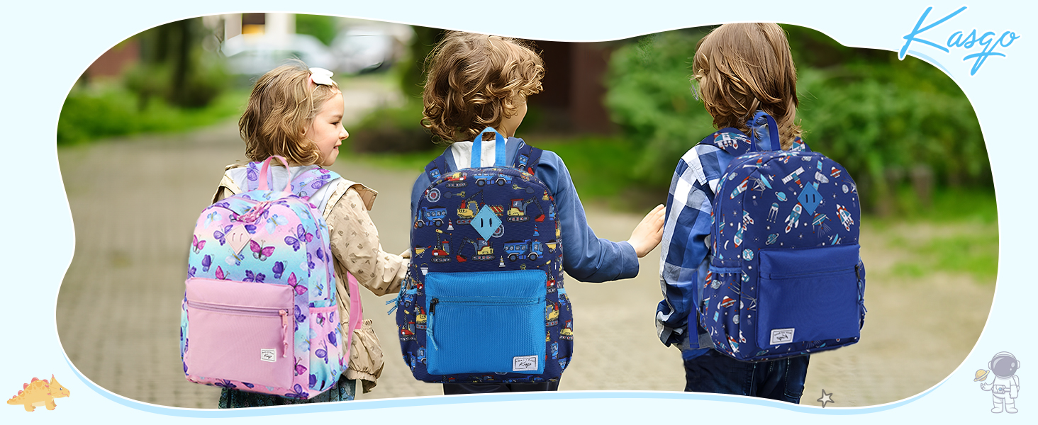 Дитячий рюкзак для школи Kinderrucksack: милий рюкзак для дітей 6-8 років (1 клас), водонепроникний, з нагрудним ременем, 13 літрів, 29x12x38 см, з малюнком метелика