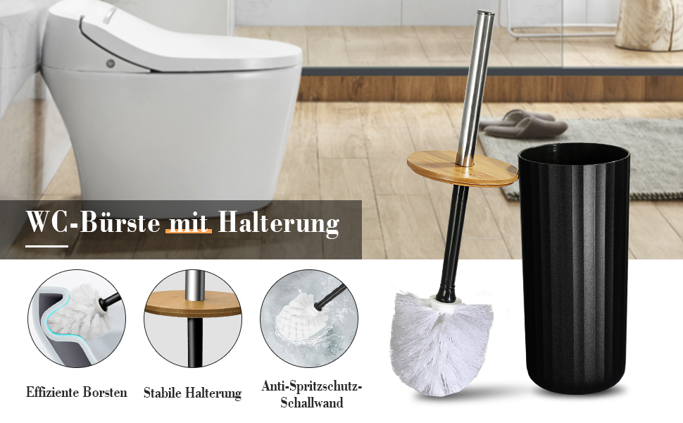 Набір аксесуарів для ванної кімнати GMISUN 6 предметів, чорний: мильниця, дозатор мила, стакан для зубної пасти, відро для сміття, тримач для туалетного йоржика, у стилі Farmhouse Boho