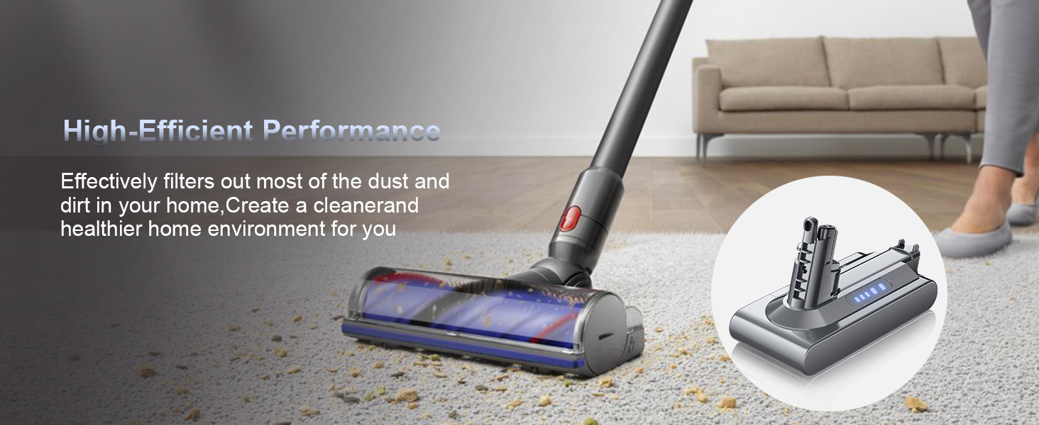 Замінний акумулятор V10 6000mAh для пилососів Dyson V10, SV12 Animal Absolute Motörhead Fluffy Total Clean (Не сумісний з Dyson SV10)