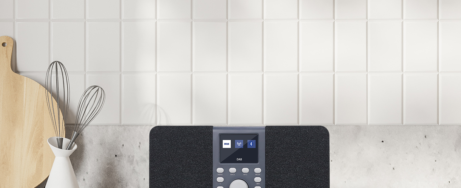 MD5 Портативне DAB радіо з Bluetooth 5.3 та 2.4