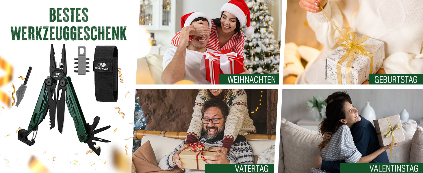 Мультитул Mossy Oak 27-в-1: мультиінструмент, плоскогубці, ніж, набір біт, для кемпінгу, ремонту, з чохлом