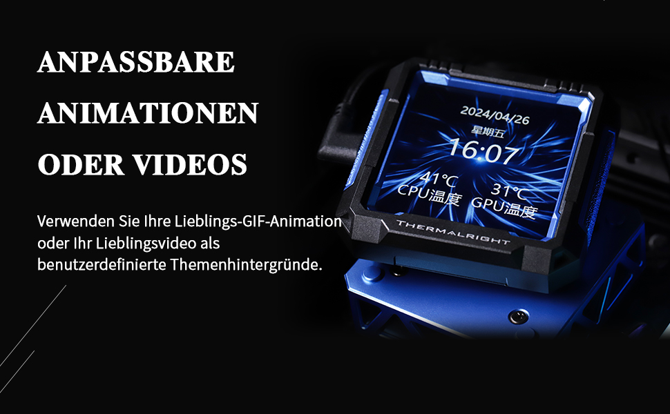 Система рідинного охолодження процесора Thermalright FW PRO 360 ARGB Black, 360мм, IPS LCD-дисплей 2.73