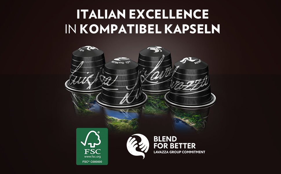 Кава Lavazza Espresso Maestro у капсулах для Nespresso Original, 100 шт, з нотками какао та карамелі, інтенсивність 8/13, темне обсмаження