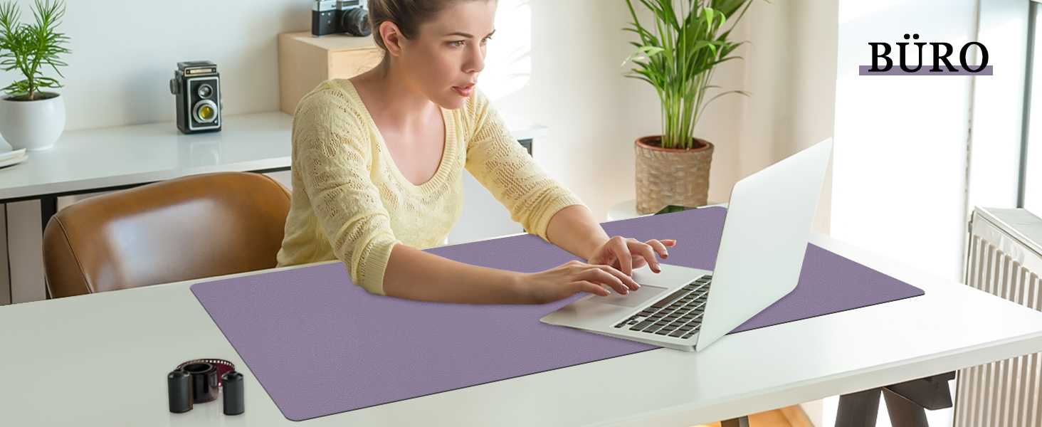 Килимок для столу Niviy з екошкіри, XXL, 80x40 см, чорний. Нековзкий, водонепроникний, для офісу та дому.