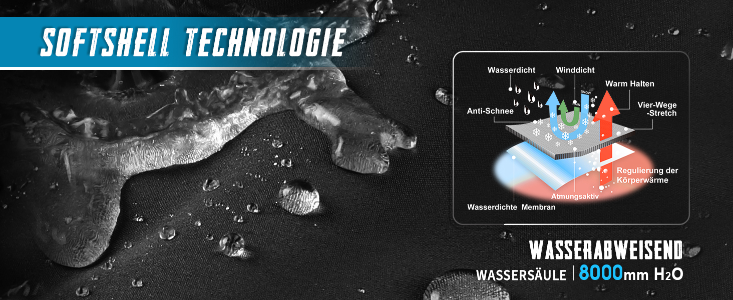 Чоловіча безрукавна куртка-софтшелл 33,000ft, чорна. Водонепроникна, з флісовою підкладкою.