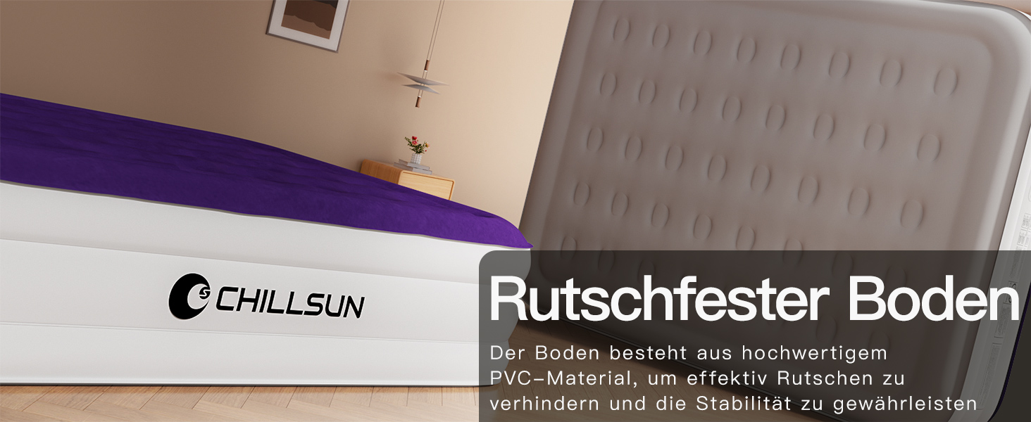 Надувний матрац CHILLSUN 190x100x40 см з вбудованим насосом. Самостійно надувний, для дому, гостей, кемпінгу та подорожей. Односпальний/Twin матрац 41 см