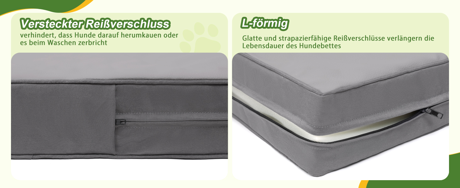 Ортопедичний лежак для собак великих порід 119x73 см, знімний чохол з екошкіри, м'який лежак-матрац для собак, сірий (L119xB73xH9 см)