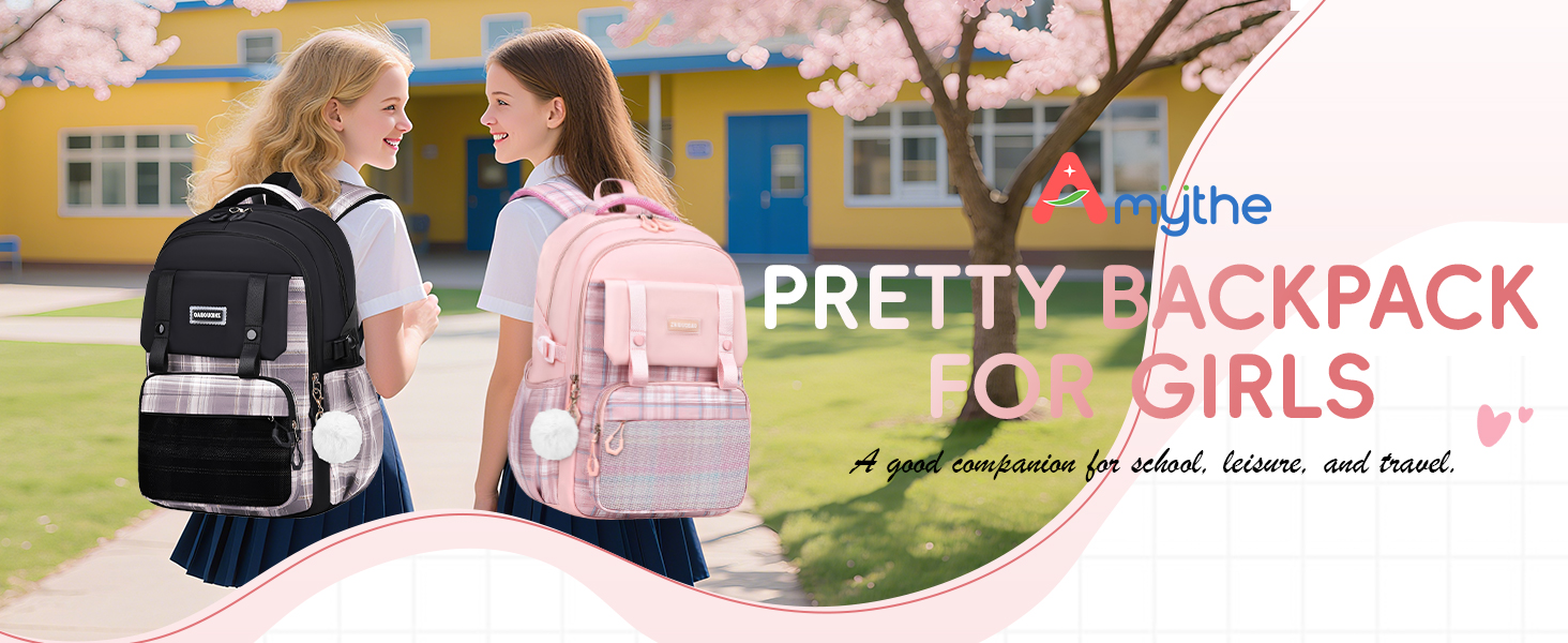 Шкільний рюкзак для дівчаток 1-5 клас, 2025. Ергономічний рюкзак для дітей з нагрудним ременем, водонепроникний, 27L, чорний. Kawaii дизайн.