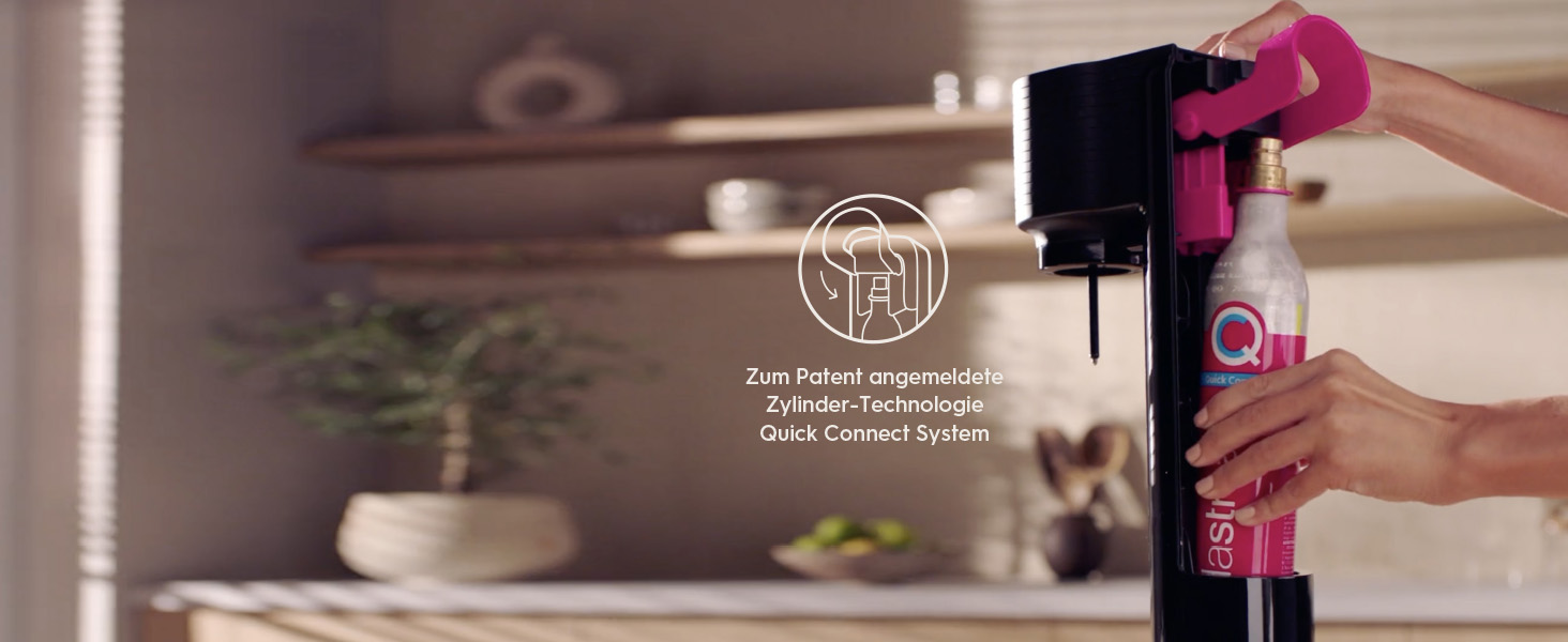 SodaStream Gaia: Газова вода вдома | Чорний колір, з CO2 балончиком та пляшкою 1L | Електричний напій