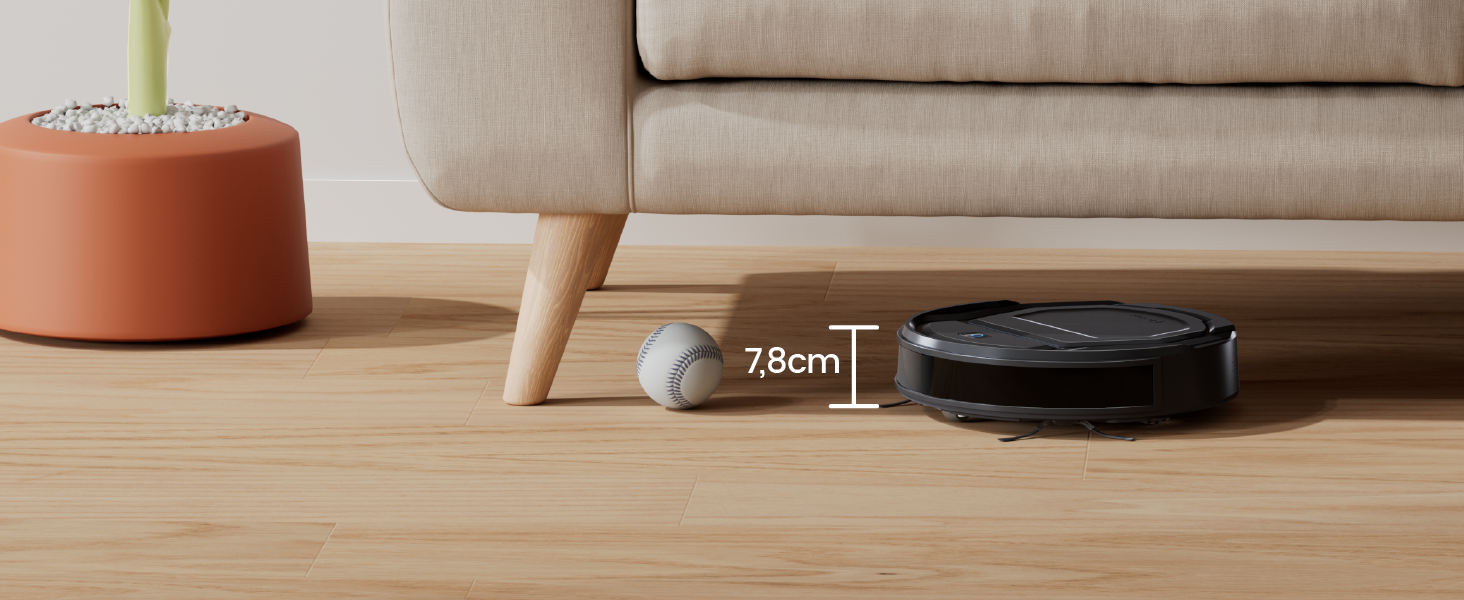 Робот-пилосос LEFANT M210P: потужність 2200Pa, Wi-Fi, Bluetooth, керування через додаток, 6 режимів, автоматична зарядка, ідеальний для шерсті тварин та твердих підлог