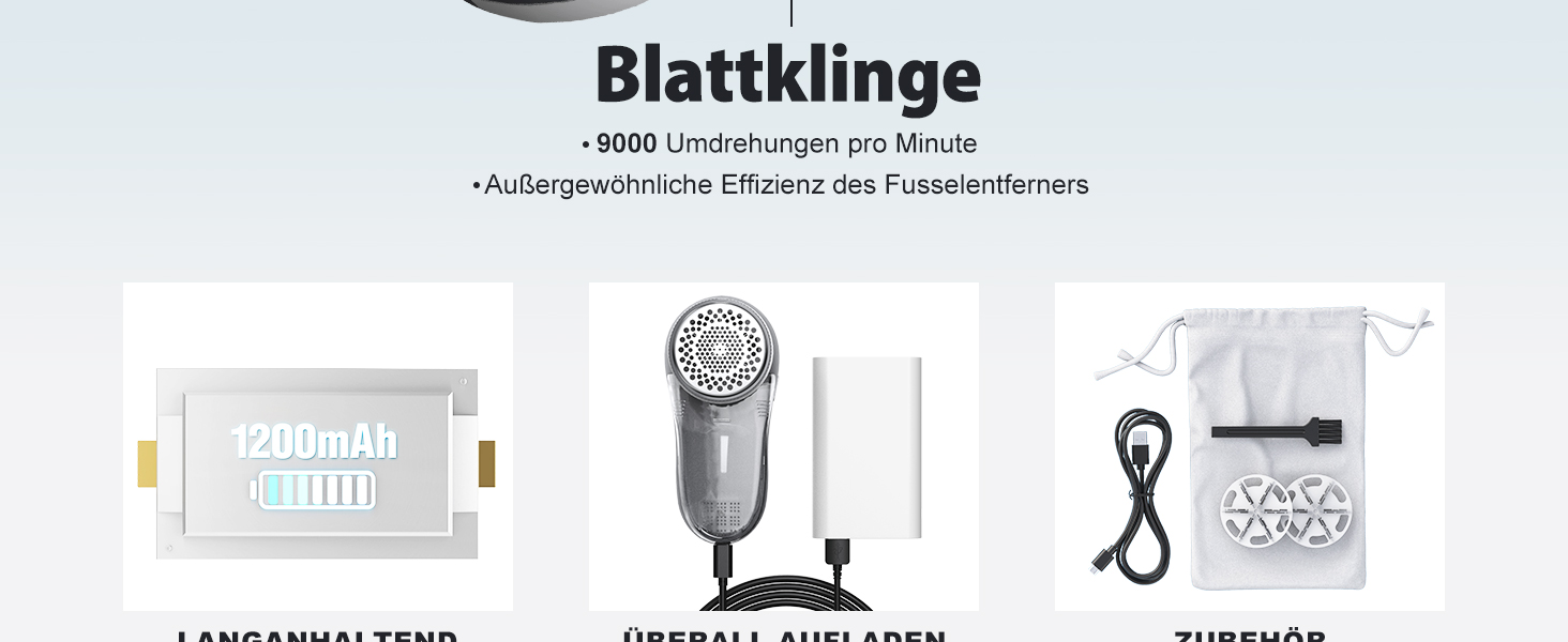 Електричний видалення ворсу POPCHOSE: для одягу, меблів, диванів. 6-лезовий триммер для видалення котушок та ворсу
