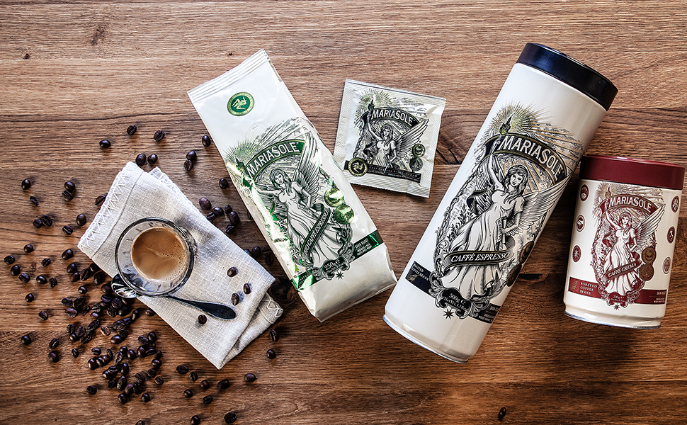 Кава в зернах MariaSole Caffè Crema, традиційне сицилійське обсмажування на дровах, преміум якість, 250г (для автоматичної та ріжкової кавомашин)