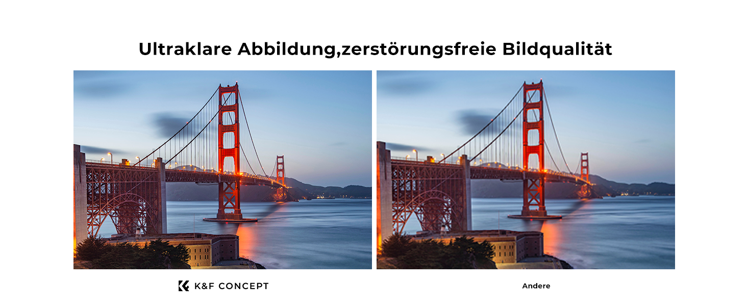 Фільтр ND K&F Concept 82mm Variabler ND Filter (ND2-32) Nano-Xcel для фотографії пейзажів та відео