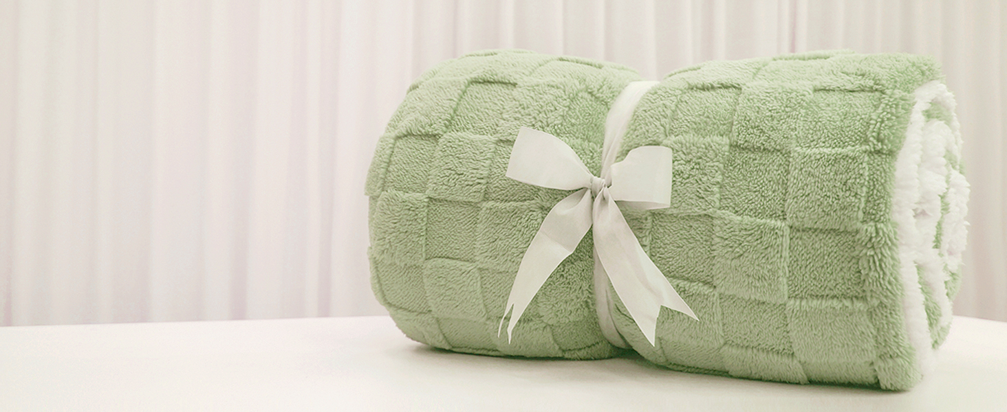 Плед Gracelife Sherpa з м'якого флісу, великий, теплий, 150 x 200 см (80'*90', світло-сірий)