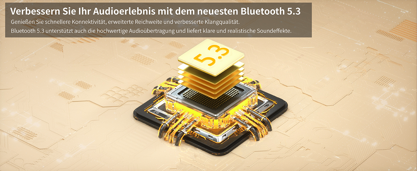 Бездротові навушники Lankey Sound Bluetooth Over-Ear з 6 EQ, FM, SD/TF, вбудованим мікрофоном, 65 годин роботи, чорний колір